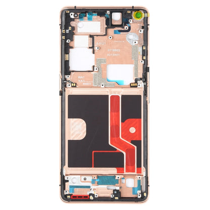 For OPPO Find X2 Pro CPH2025 PDEM30 Original Front Housing LCD Frame Bezel Plate (Gold) - Frame Bezel Plate by PMC Jewellery | Online Shopping South Africa | PMC Jewellery