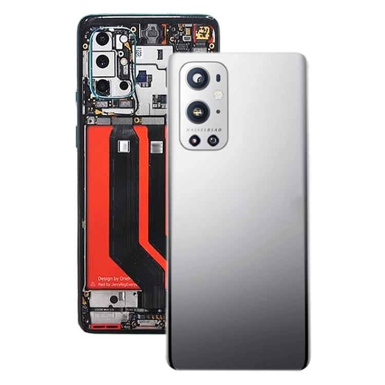 For OnePlus 9 Pro Battery Back Cover With Camera Lens (Silver) - Back Cover by PMC TechLife | Online Shopping South Africa | PMC TechLife