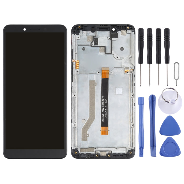 LCD Screen and Digitizer Full Assembly with Frame for Nokia C3(Black) - LCD Screen by PMC Jewellery | Online Shopping South Africa | PMC Jewellery