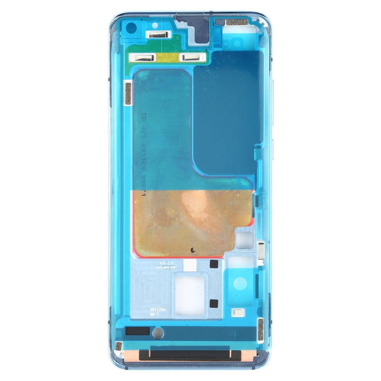 Original Front Housing LCD Frame Bezel Plate for Xiaomi Mi 10S(Blue) - Frame Bezel Plate by PMC Jewellery | Online Shopping South Africa | PMC Jewellery