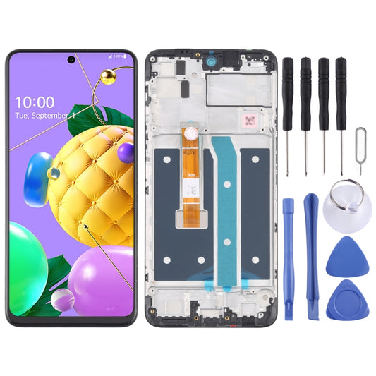 LCD Screen and Digitizer Full Assembly with Frame for LG K52 / K62 / Q52 LMK520 LM-K520 LMK520E LM-K520E LMK520Y LM-K520Y LMK520H LM-K520H LMK525H LMK525 LM-K525H LM-K525 - For LG by PMC Jewellery | Online Shopping South Africa | PMC Jewellery