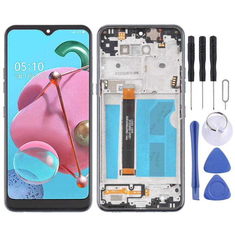 TFT LCD Screen for LG Q51 LM-Q510N Digitizer Full Assembly with Frame (Black) - free shipping - PMC TechLife - Order now!