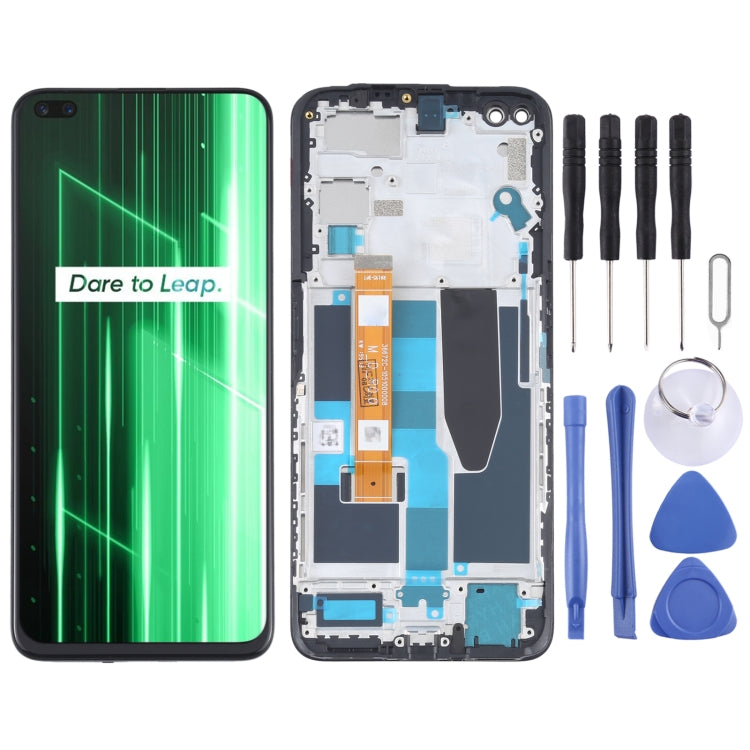LCD Screen and Digitizer Full Assembly With Frame for OPPO Realme X50 5G RMX2144 - free shipping - PMC TechLife - Order now!