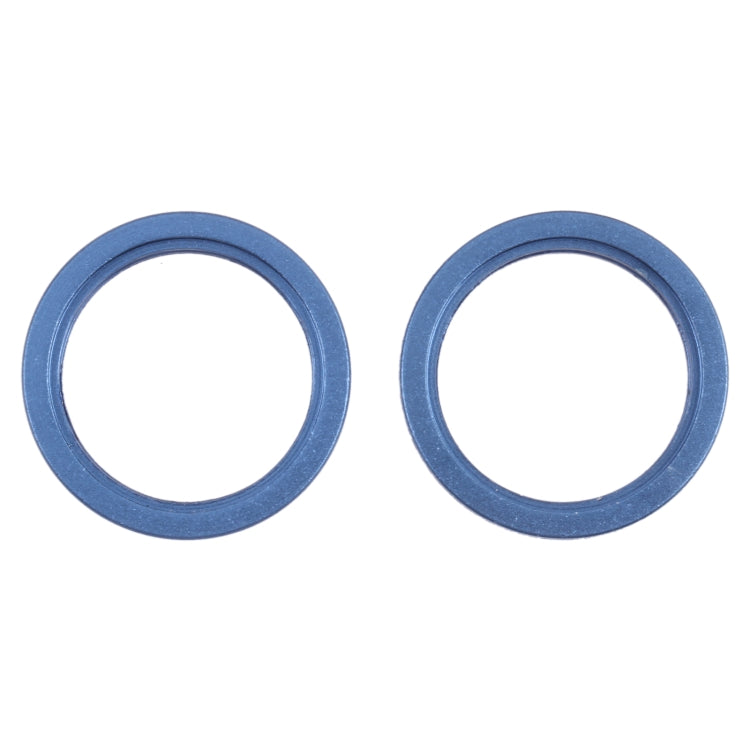 2 PCS Rear Camera Glass Lens Metal Outside Protector Hoop Ring for iPhone 13(Blue) - Camera Series by PMC TechLife | Online Shopping South Africa | PMC TechLife