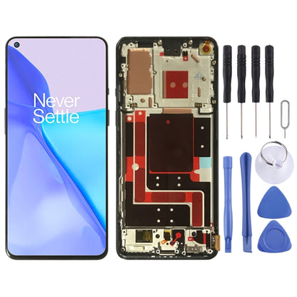 For OnePlus 9 LE2113 LE2111 LE2110 Digitizer Full Assembly With Frame Original LCD Screen (Black) - LCD Screen by PMC Jewellery | Online Shopping South Africa | PMC Jewellery