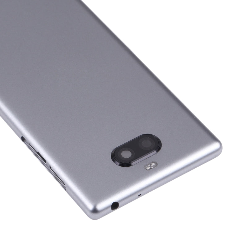 Battery Back Cover for Sony Xperia 10 Plus(Grey) - Back Cover by PMC TechLife | Online Shopping South Africa | PMC TechLife
