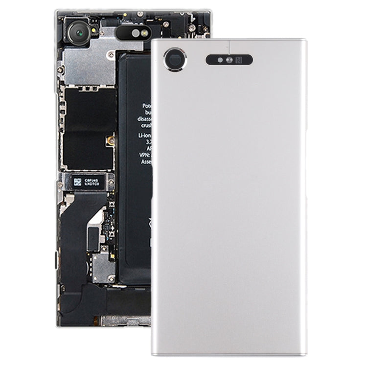Battery Back Cover for Sony Xperia XZ1(Silver) - Back Cover by PMC TechLife | Online Shopping South Africa | PMC TechLife