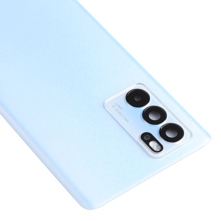 For OPPO Reno6 Pro 5G PEPM00, CPH2249 Original Battery Back Cover (Blue) - Back Cover by PMC Jewellery | Online Shopping South Africa | PMC Jewellery