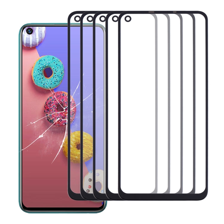 For Infinix S5 / S5 Lite X652, X652B, X652C 5pcs Front Screen Outer Glass Lens - Outer Glass Lens by PMC Jewellery | Online Shopping South Africa | PMC Jewellery