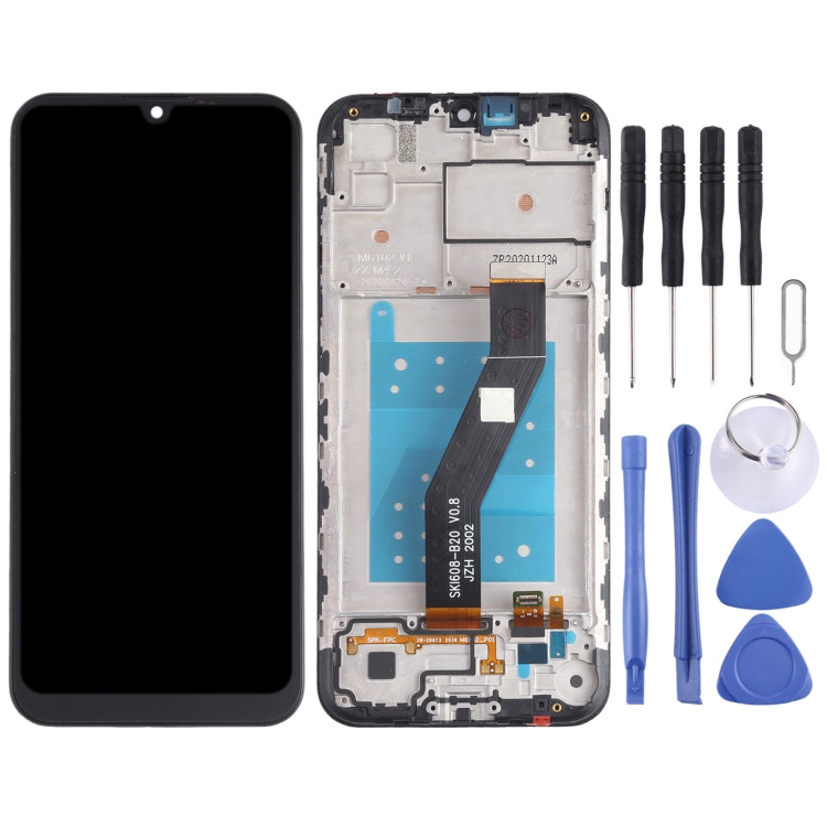 TFT LCD Screen for Motorola Moto E6S XT2053 XT2053-2 Digitizer Full Assembly with Frame (Black) - LCD Screen by PMC Jewellery | Online Shopping South Africa | PMC Jewellery