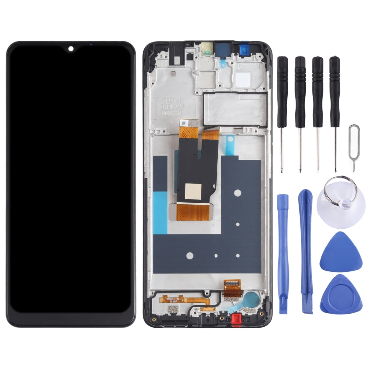 LCD Screen and Digitizer Full Assembly with Frame for Nokia 2.4 TA-1277 TA-1275 TA-1274 TA-1270(Black) - LCD Screen by PMC Jewellery | Online Shopping South Africa | PMC Jewellery