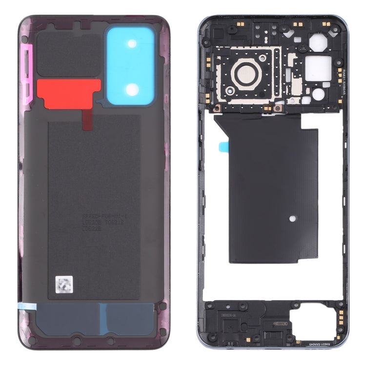 For OPPO Realme GT Neo RMX3031 Middle Frame Bezel Plate + Battery Back Cover (Silver) - Frame Bezel Plate by PMC TechLife | Online Shopping South Africa | PMC TechLife