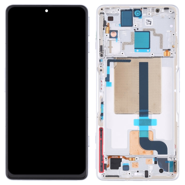 Original LCD Screen and Digitizer Full Assembly with Frame for Xiaomi Redmi K50 Gaming/Poco F4 GT(White) - LCD Screen by PMC Jewellery | Online Shopping South Africa | PMC Jewellery