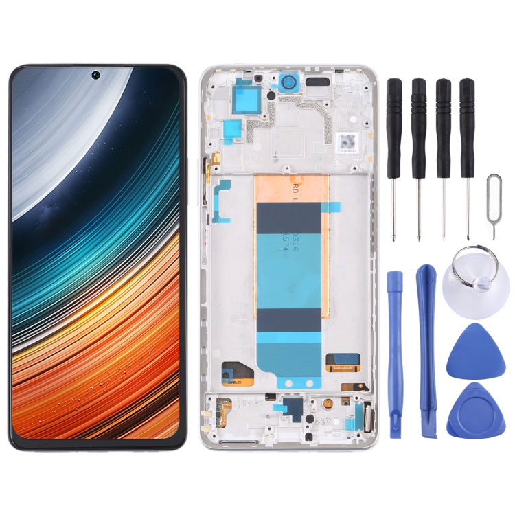 Original LCD Screen for Xiaomi Redmi K40S Digitizer Full Assembly with Frame(Silver) - free shipping - PMC TechLife - Order now!