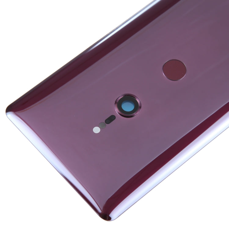 Original Battery Back Cover with Fingerprint for Sony Xperia XZ3(Rose Red) - Back Cover by PMC TechLife | Online Shopping South Africa | PMC TechLife