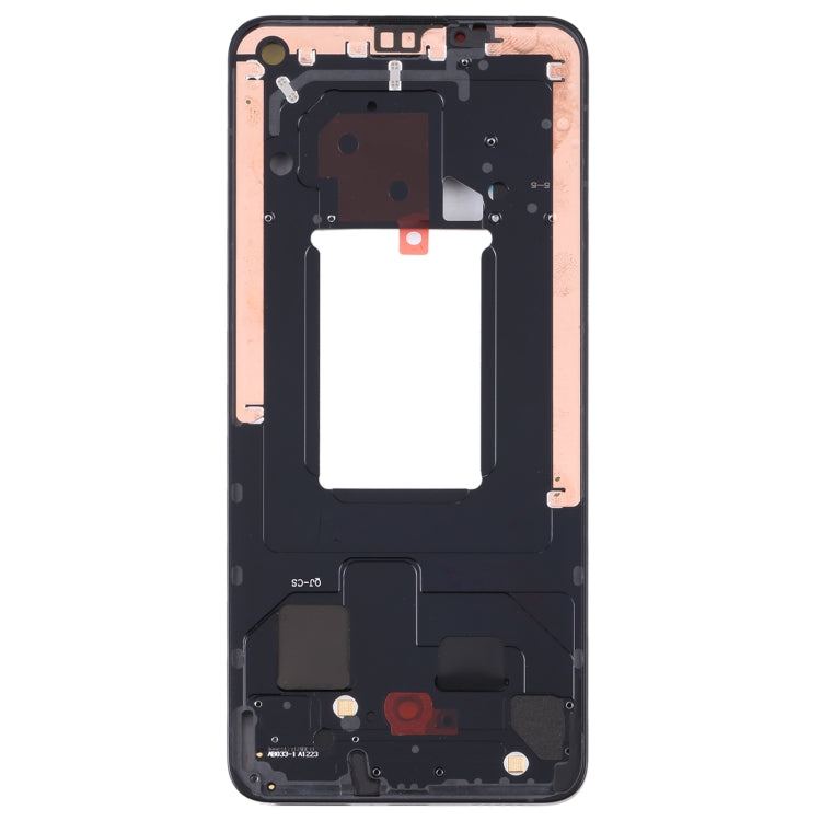 For OPPO Reno7 5G China PFJM10 Original Front Housing LCD Frame Bezel Plate (Black) - Frame Bezel Plate by PMC Jewellery | Online Shopping South Africa | PMC Jewellery