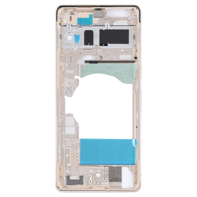 For Google Pixel 7 Front Housing LCD Frame Bezel Plate(Gold) - Frame Bezel Plate by PMC Jewellery | Online Shopping South Africa | PMC Jewellery