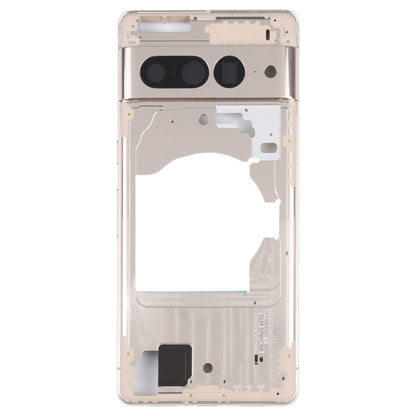 For Google Pixel 7 Front Housing LCD Frame Bezel Plate(Gold) - Frame Bezel Plate by PMC Jewellery | Online Shopping South Africa | PMC Jewellery