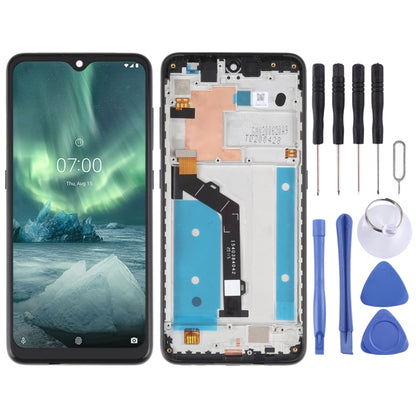 Original LCD Screen For Nokia 7.2 / 6.2 Digitizer Full Assembly with Frame(Black) - LCD Screen by PMC Jewellery | Online Shopping South Africa | PMC Jewellery