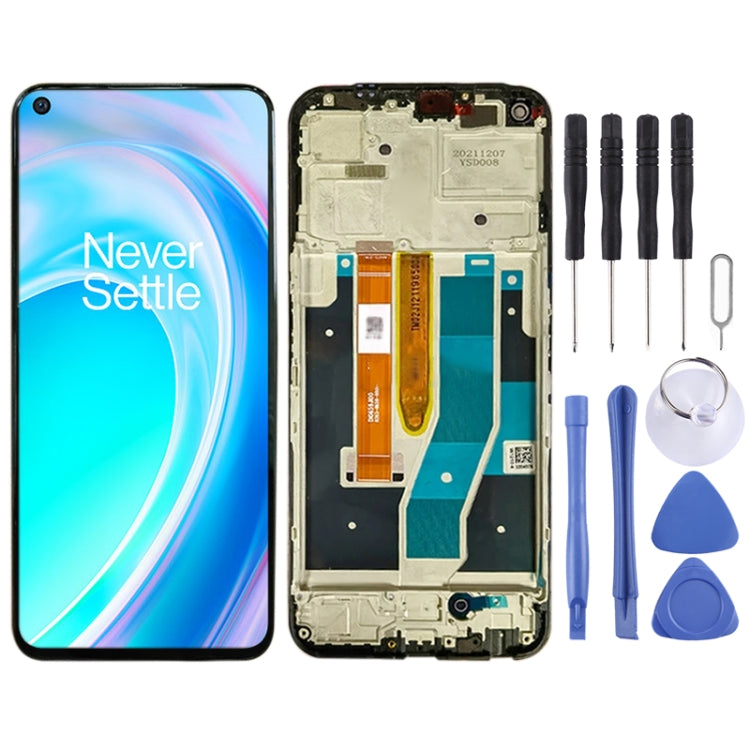 IPS LCD Screen for OnePlus Nord CE 2 Lite 5G CPH2381 CPH2409 Digitizer Full Assembly with Frame (Black) - LCD Screen by PMC TechLife | Online Shopping South Africa | PMC TechLife