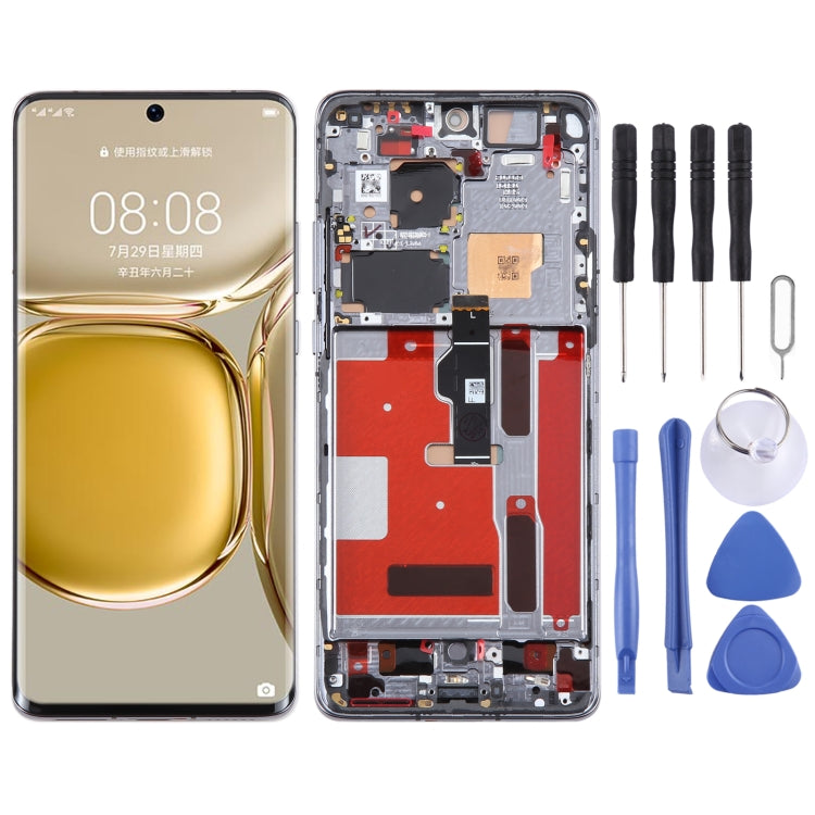 Original LCD Screen For Huawei P50 Pro Digitizer Full Assembly with Frame(Black) - free shipping - PMC TechLife - Order now!