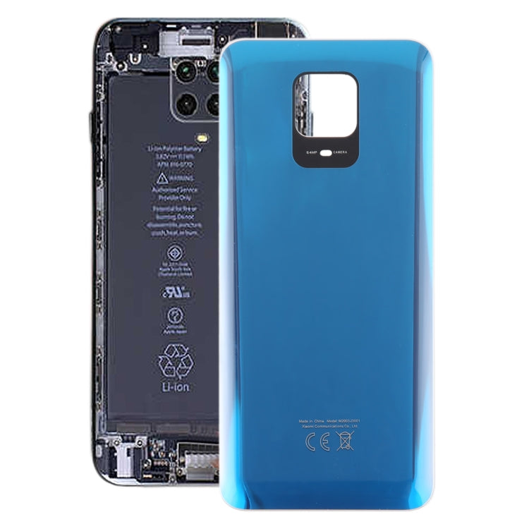 For Xiaomi Redmi Note 9 Pro Max OEM Glass Battery Back Cover(Blue) - Back Cover by PMC Jewellery | Online Shopping South Africa | PMC Jewellery