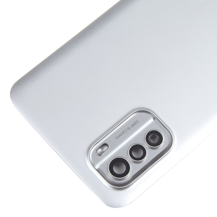 For Nokia G60 Original Battery Back Cover with Camera Lens Cover(Silver) - Back Cover by PMC TechLife | Online Shopping South Africa | PMC TechLife