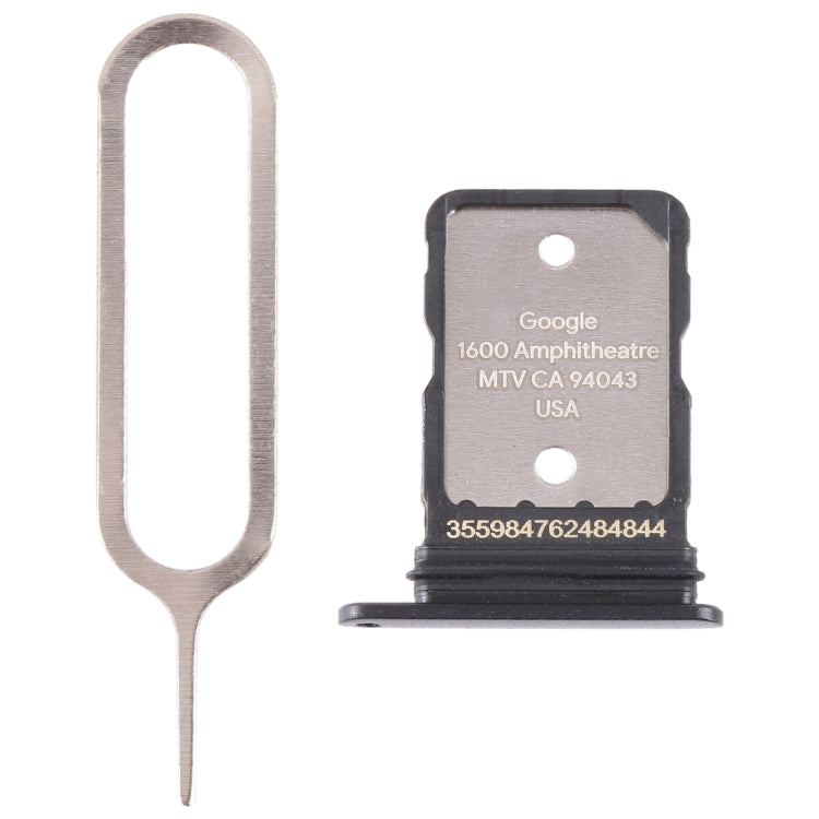 For Google Pixel 6A Original SIM Card Tray with SIM Pin (Black) - Card Tray by PMC TechLife | Online Shopping South Africa | PMC TechLife