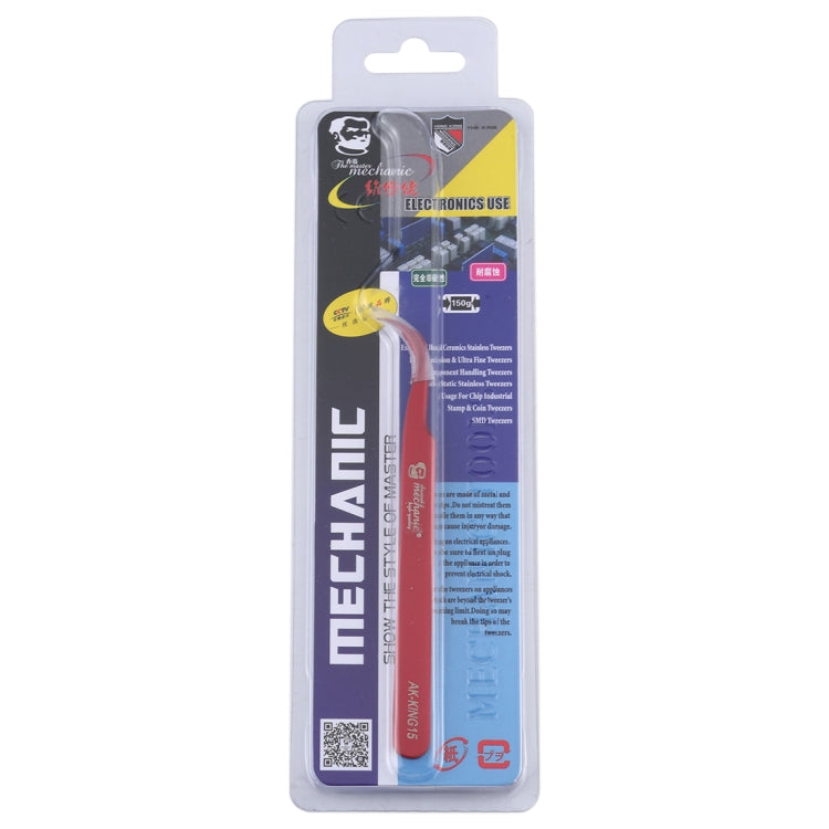 MECHANIC AK-KING15 Curved Tweezers High Tenacity Durable Tweezers - Tweezers by MECHANIC | Online Shopping South Africa | PMC Jewellery