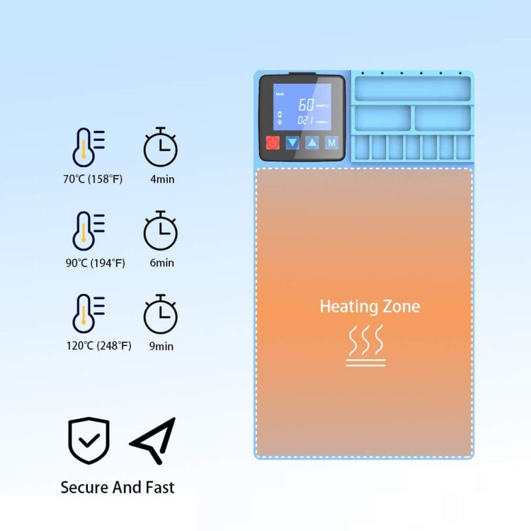 CPB CP300 LCD Screen Heating Pad Safe Repair Tool, EU Plug - free shipping - PMC TechLife - Order now!