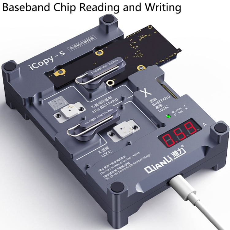 Qianli iCopy-S Double Sided Chip Test Stand 4 in1 Logic Baseband EEPROM Chip Non-removal For iPhone 7 / 7 Plus / 8 / 8 Plus - free shipping - PMC TechLife - Order now!