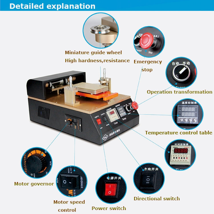 TBK958 Aluminum Alloy LCD Screen Automatic Separation Machine Built-in Temperature Control Chip For 7 inch Mobile Phone - Separation Equipment by TBK | Online Shopping South Africa | PMC Jewellery | Buy Now Pay Later Mobicred