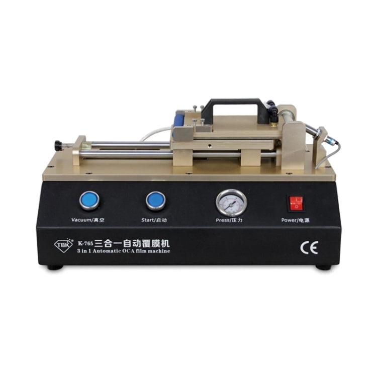 TBK-765 3 in1 Automatic OCA Laminating Machine LCD Touch Screen Air Compressor Machine Built-in Vacuum Pump - Laminator Machine by TBK | Online Shopping South Africa | PMC Jewellery | Buy Now Pay Later Mobicred