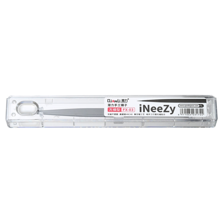 Qianli iNeezy FX-03 Stainless Steel Extra-sharp Thickened Tweezers Pointed Tweezers - Tweezers by QIANLI | Online Shopping South Africa | PMC Jewellery