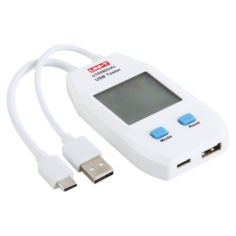 UNI-T USB Voltmeter Ammeter Tester UT658DUAL - Test Tools by PMC Jewellery | Online Shopping South Africa | PMC Jewellery