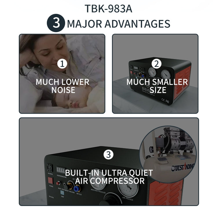 TBK-983A Built-in Pump Glue Dispenser Fully Automatic Glue Filling Machine, EU Plug - Others by PMC TechLife | Online Shopping South Africa | PMC TechLife