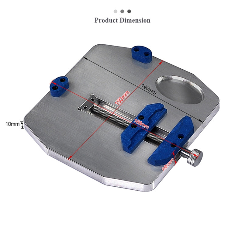 BEST BST-001L Aluminum Alloy Universal Motherboard PCB IC Chip Holder Fixture - Repair Fixture by BEST | Online Shopping South Africa | PMC Jewellery | Buy Now Pay Later Mobicred