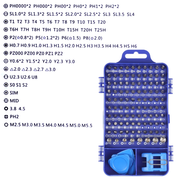 115 in 1 Metal Handle Screwdriver Repair Tools Kit - Screwdriver Set by PMC TechLife | Online Shopping South Africa | PMC TechLife