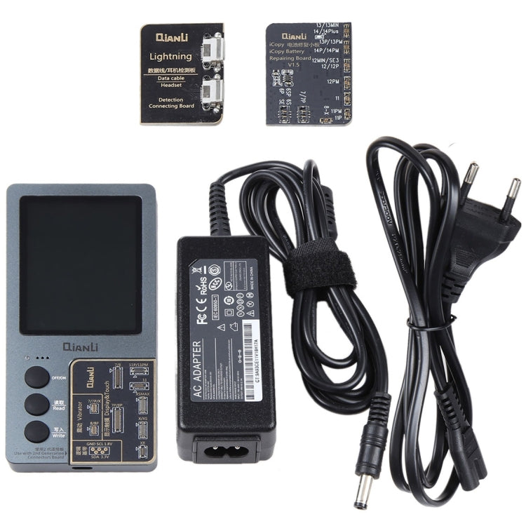 For iPhone 6 - 14 Pro Max 3 in 1 Qianli iCopy Plus 2.2 Repair Detection Programmer Set, Plug: EU - Repair Programmer by QIANLI | Online Shopping South Africa | PMC Jewellery | Buy Now Pay Later Mobicred