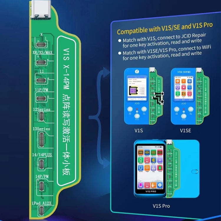 JC V1SE Testing Repair Battery Board For iPhone 6-14 Pro Max - free shipping - PMC TechLife - Order now!
