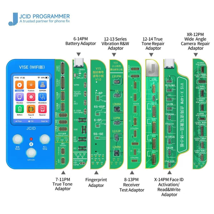 JC V1SE Testing Repair Vibration Board Adaptor For iPhone 12-13 Pro Max - free shipping - PMC TechLife - Order now!