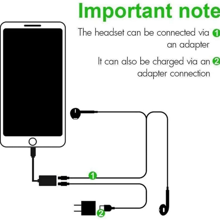 ZS-S1801 2 in 1 8 Pin Male to 8 Pin Charging + 8 Pin Audio Female Connector Earphone Adapter, Support Calls, Compatible with All IOS System - Earphone Adapter by PMC Jewellery | Online Shopping South Africa | PMC Jewellery