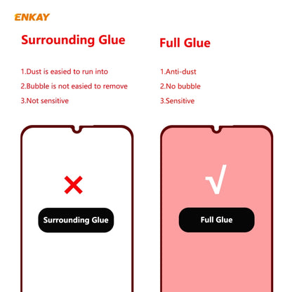 For Xiaomi Mi 10 Lite /Redmi 10X 5G 10 PCS ENKAY Hat-Prince Full Glue 0.26mm 9H 2.5D Tempered Glass Full Coverage Film -  by ENKAY | Online Shopping South Africa | PMC Jewellery