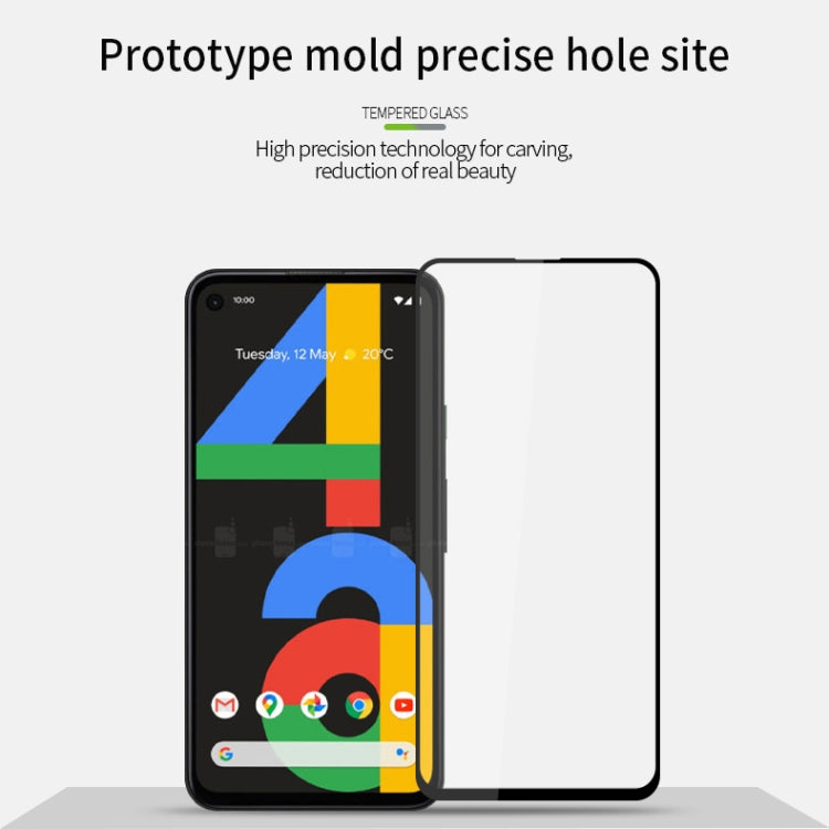 For Google Pixel4a PINWUYO 9H 2.5D Full Screen Tempered Glass Film(Black) - Google Tempered Glass by PINWUYO | Online Shopping South Africa | PMC Jewellery | Buy Now Pay Later Mobicred