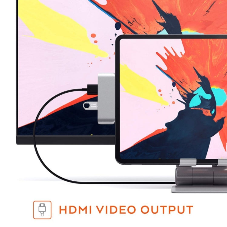 4 in 1 Type-C / USB-C to HDMI + AUX + USB + PD Type-C / USB-C HUB Adapter Multifunction HD Dock - free shipping - PMC TechLife - Order now!