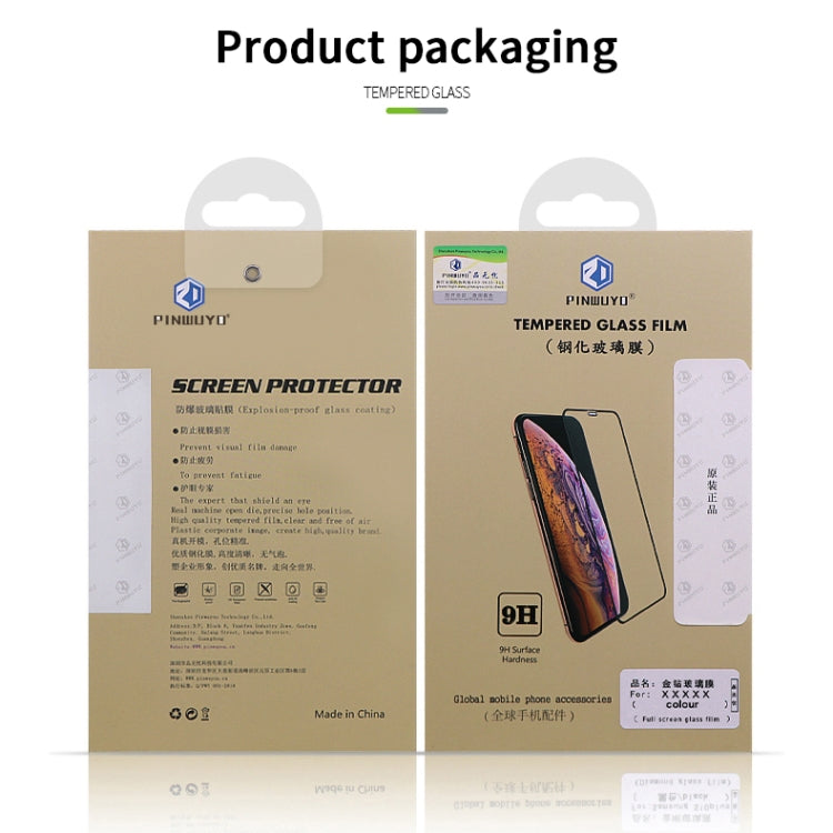 For iPhone 12 mini PINWUYO 9H 2.5D Full Screen Tempered Glass Film(Black) - iPhone 12 mini Tempered Glass by PINWUYO | Online Shopping South Africa | PMC TechLife | Buy Now Pay Later Mobicred