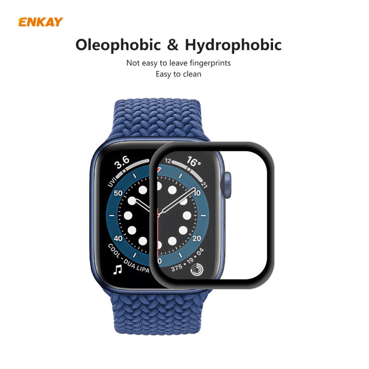 5 PCS For Apple Watch Series 6/5/4/SE 44mm ENKAY Hat-Prince 3D Full Screen PET Curved Hot Bending HD Screen Protector Film(Black) - Watch Cases by ENKAY | Online Shopping South Africa | PMC Jewellery | Buy Now Pay Later Mobicred