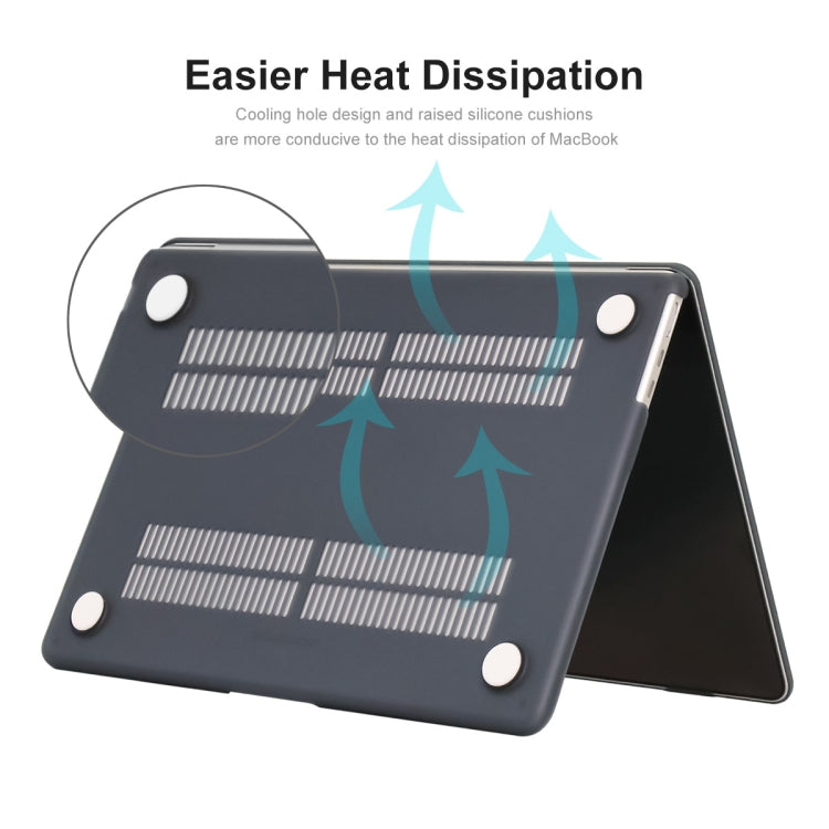 For MacBook Air 13.6 2022/2024 A2681 (M2) / A3113 (M3) ENKAY Matte Laptop Protective Case (Grey) - MacBook Air Cases by ENKAY | Online Shopping South Africa | PMC TechLife | Buy Now Pay Later Mobicred