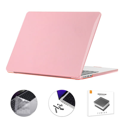 For MacBook Air 13.6 2022 A2681 EU Version ENKAY 3 in 1 Crystal Laptop Case with TPU Keyboard Film / Anti-dust Plugs (Pink) - MacBook Air Cases by ENKAY | Online Shopping South Africa | PMC Jewellery