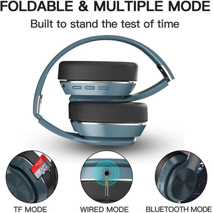 VJ320 Bluetooth 5.0 Head-mounted Foldable Wireless Headphones Support TF Card with Mic(White) - Headset & Headphone by PMC Jewellery | Online Shopping South Africa | PMC Jewellery